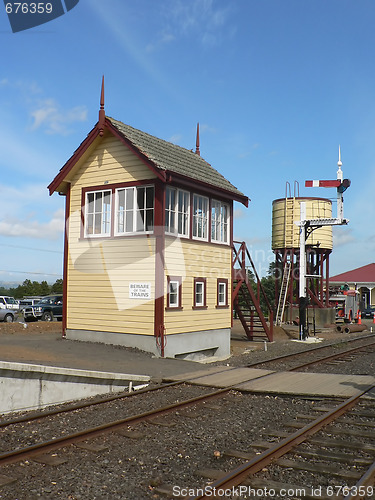 Image of Restored signalbox and water tank