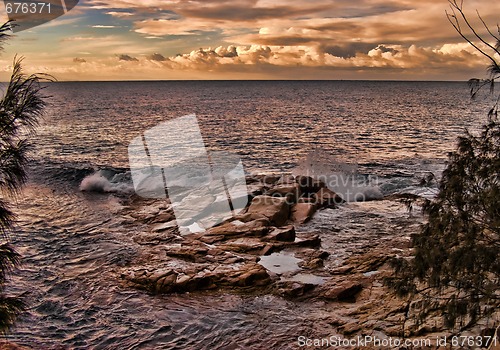 Image of beach sunset