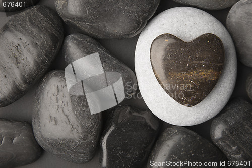 Image of Heart Shaped Pebble 