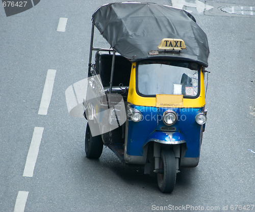 Image of Tuk-tuk taxi in Bangkok