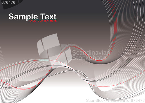 Image of gray wave stroke