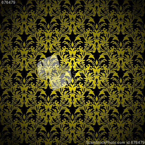 Image of floral gothic gold