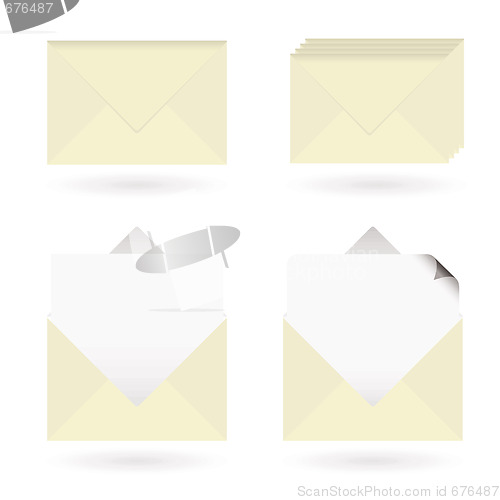 Image of business envelopes open