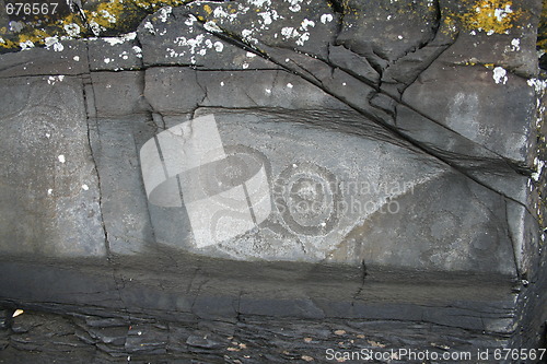 Image of Petroglyph Rock at Wrangell Alaska