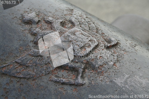 Image of Old Russian Emblem on Cannon