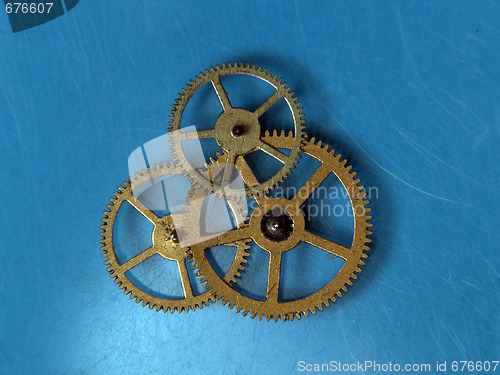 Image of Teamwork copper cogwheels