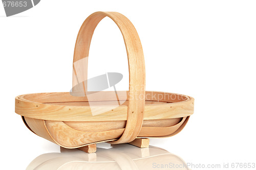 Image of Rustic Wooden Basket