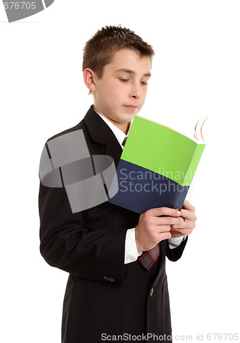 Image of Secondary school student reading