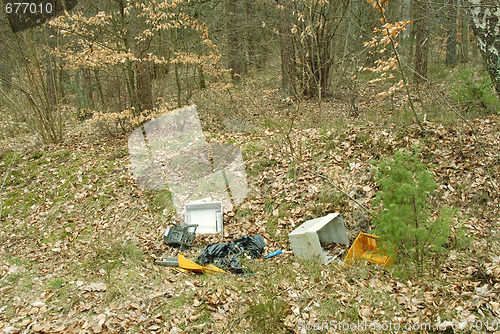 Image of Junkyard in nature.