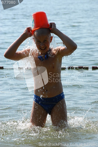 Image of boy and water