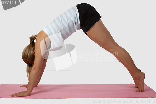 Image of Woman doing yoga