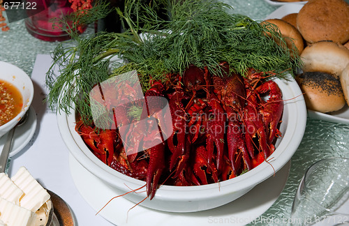 Image of Bowl of crayfish