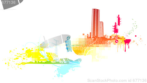 Image of funky abstract background