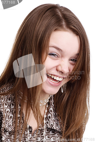 Image of Young girl laughing