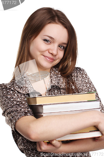 Image of Girl with books