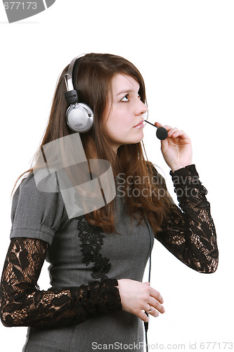 Image of Girl with headset