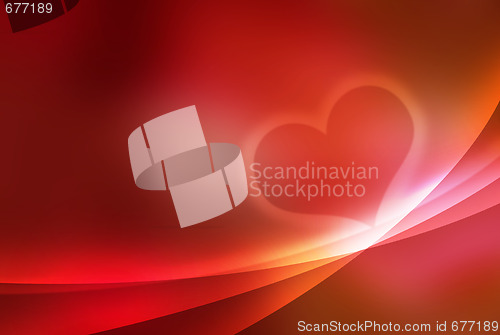 Image of heart - valentine abstract background