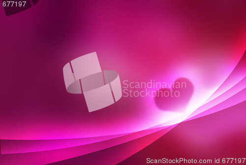 Image of heart - valentine abstract background