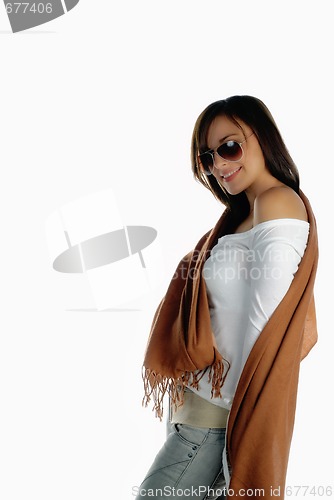 Image of Smiling casual girl