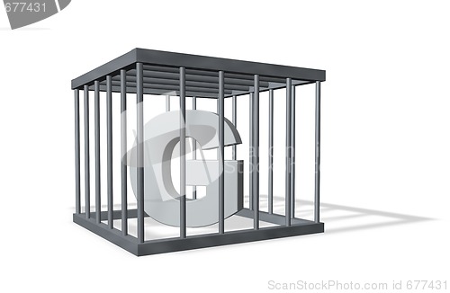 Image of big G in jail