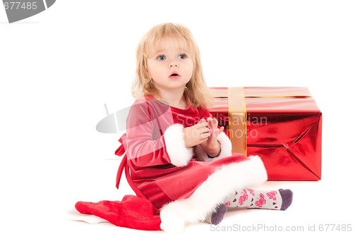 Image of Little christmas baby-girl