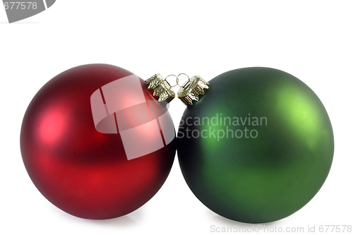 Image of Two chrismas balls