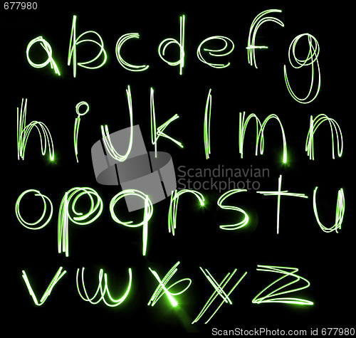 Image of Neon Alphabet set