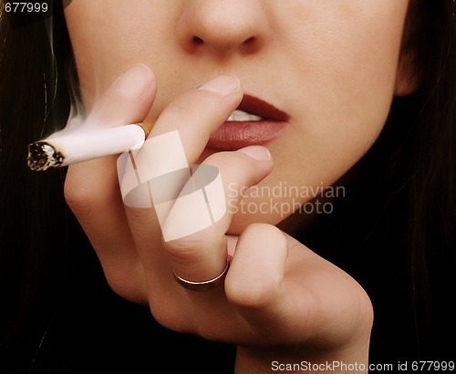 Image of The Smoking woman