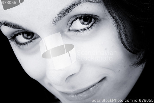 Image of Woman with green eyes