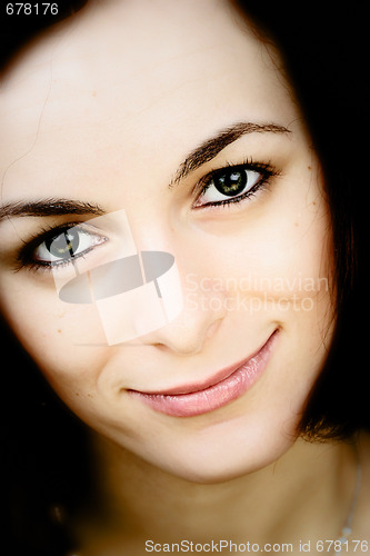 Image of Woman with green eyes