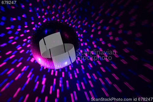 Image of disco ball blue - purple