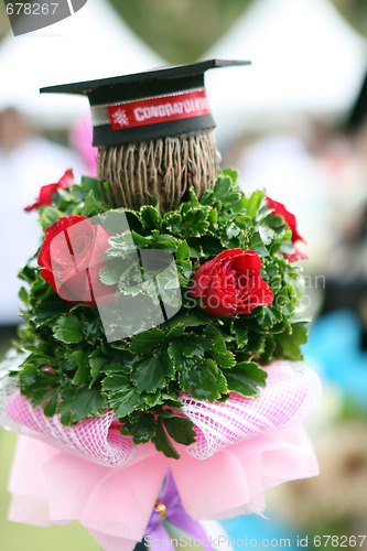 Image of Graduation rose bouquet.