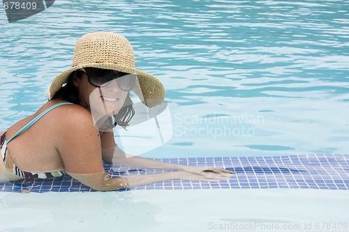 Image of Relaxing at the pool