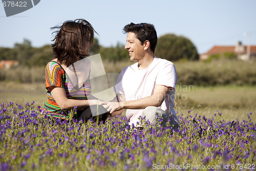 Image of Couple love in outdoor