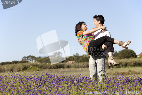 Image of Couple love in outdoor