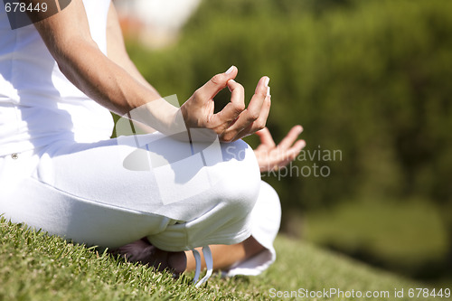 Image of Yoga with the nature