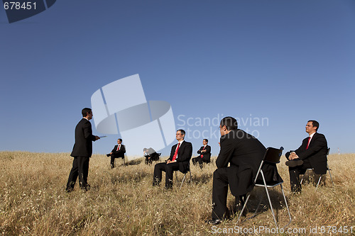 Image of business outdoor training