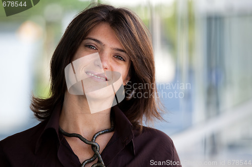 Image of Green eyes woman