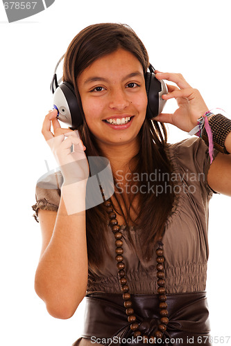 Image of Teenager enjoying good music