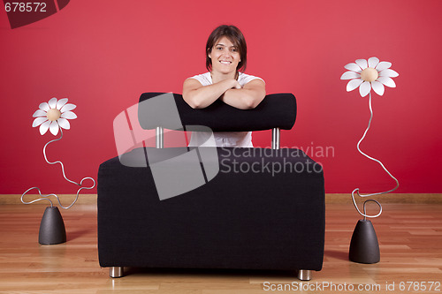 Image of Woman enjoying her new house