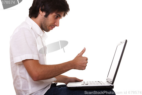 Image of men working with the laptop