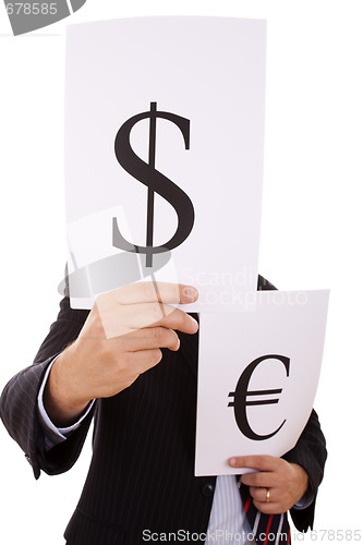 Image of money expert businessman