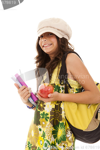 Image of young child going to school