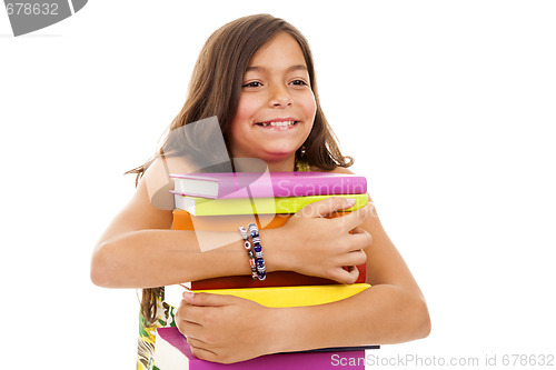 Image of young child going to school