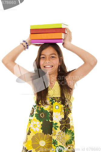 Image of young child going to school