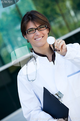 Image of Friendly female doctor
