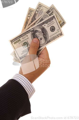 Image of Dollar bills in the hand