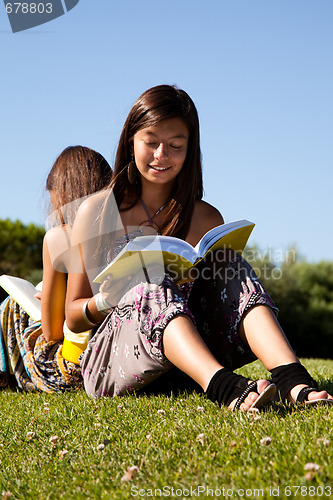 Image of Reading at the park