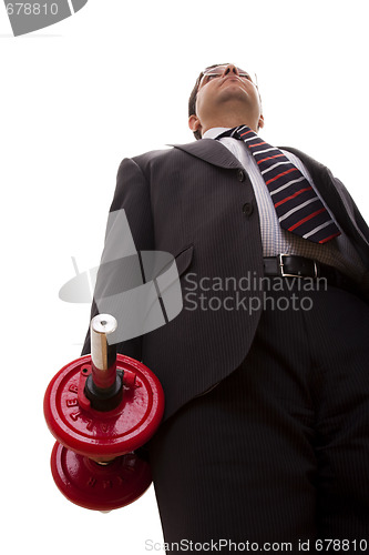 Image of businessman strength