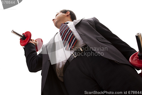 Image of businessman strength